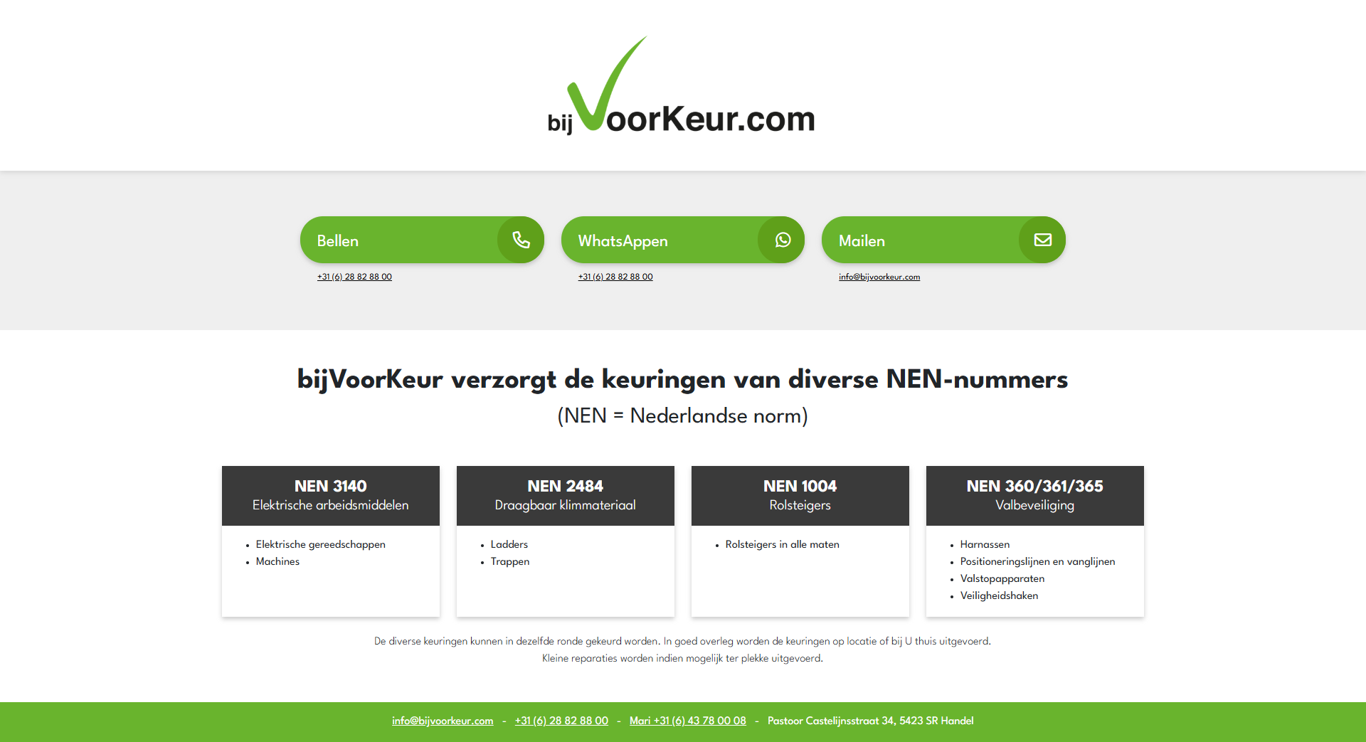 BijVoorkeur — oude website voor Welday